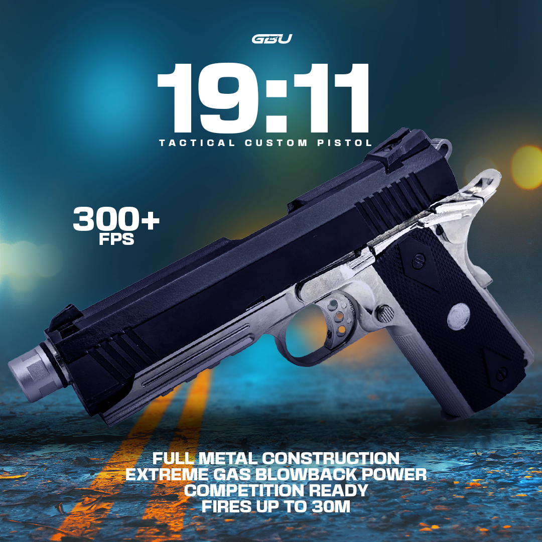 "1911 Tactical" Competition Custom Hi-Capa - Gel Blaster (Metal)