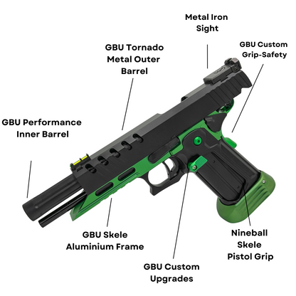 "Zombie Slayer" 5.1 Competition Custom Hi-Capa - Gel Blaster (Metal)