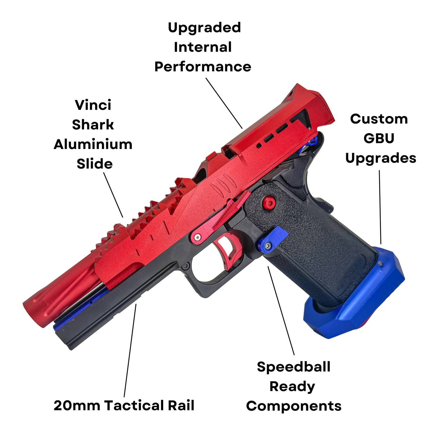 "Sharknado" Competition Custom Hi-Capa - Gel Blaster (Metal)