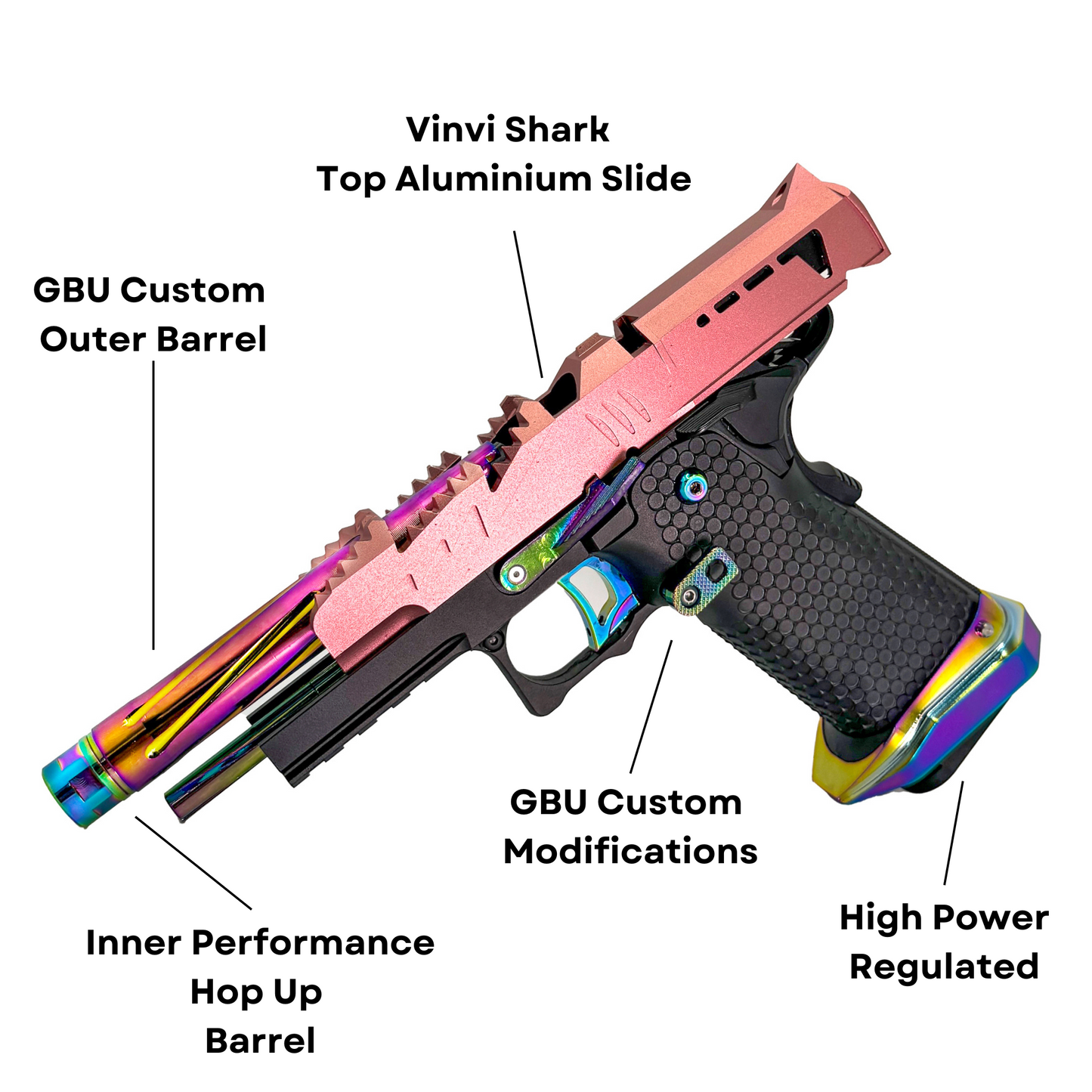 "4.3 Predator" Competition Custom Hi-Capa - Gel Blaster (Metal)