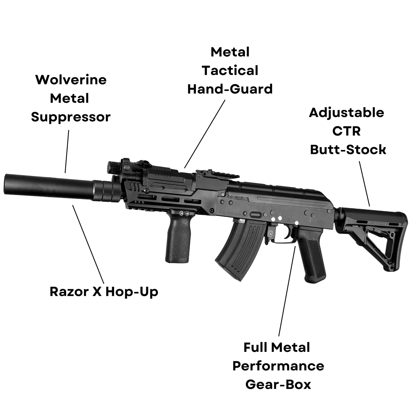 "AK12 Assassin" Comp GBU Custom - Gel Blaster (Metal)