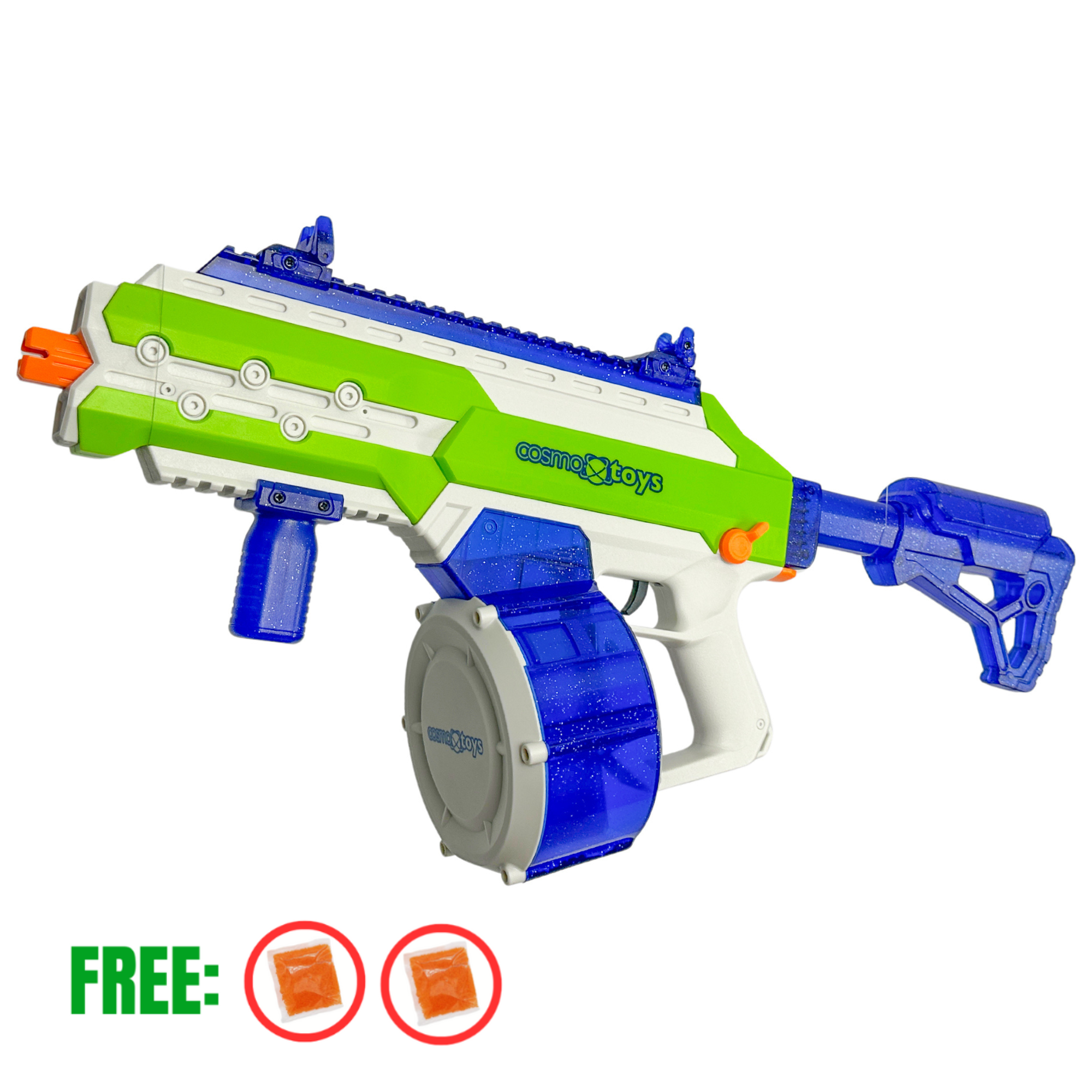 CosmoX Sirius Sci-Fi Rifle - Gel Blaster (Blue) – Gel Ball Undercover