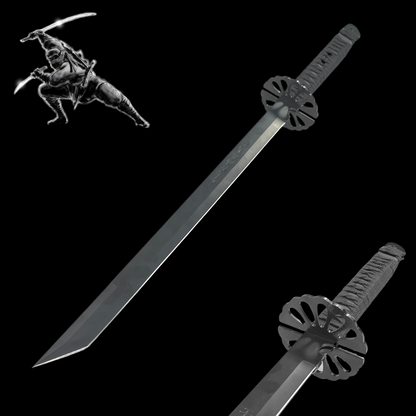 "Survivor" Twin Ninja Swords - Two-Piece Set (Matte Black)