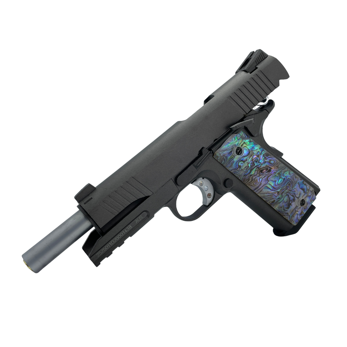 "Custom Pearl" 1911 Tactical Gas Blowback CO2 Pistol Gel Blaster